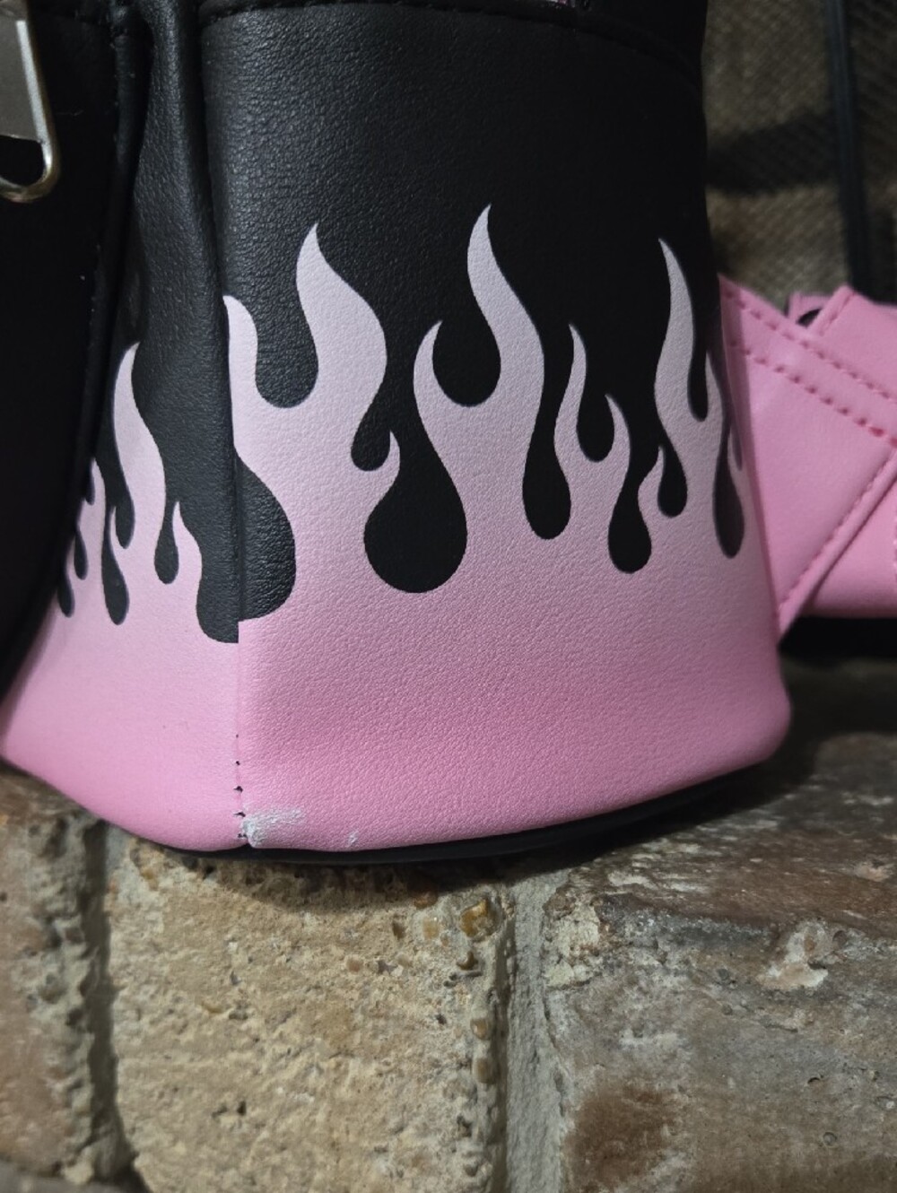 Sanrio Loungefly Black Pink Kuromi & My Melody Heart Backpack Hot Topic - Picture 2 of 4